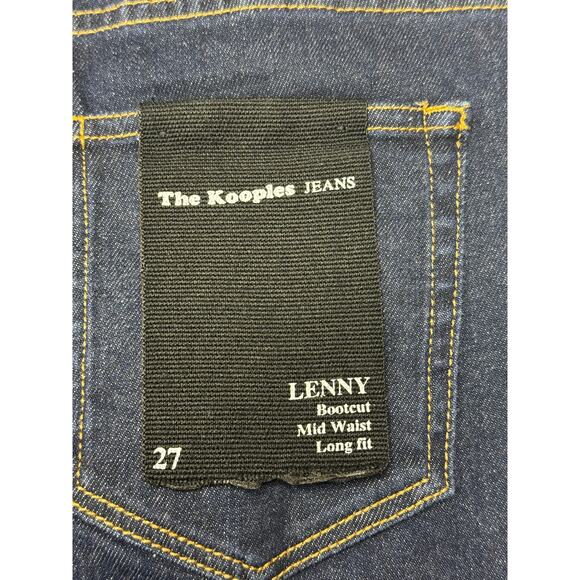 NWT The Kooples Jeans Women's Lenny Bootcut Mid Waist Long Fit Jeans - 27x33.5 - Picture 5 of 5